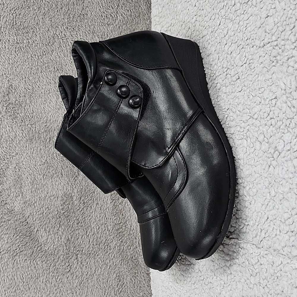 Lucita Ankle Boots Womens Size 7 Black Slip On With Closure